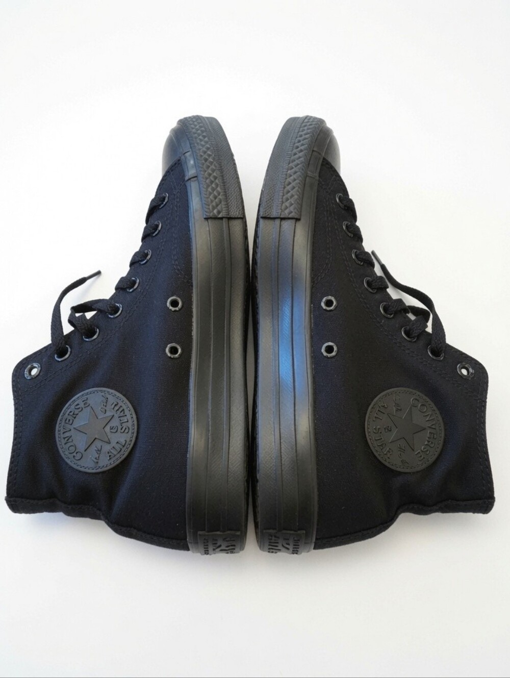 Converse Chuck Taylor All Star High Top Black Monochrome Men 8 / Wm 10 - Picture 3 of 4